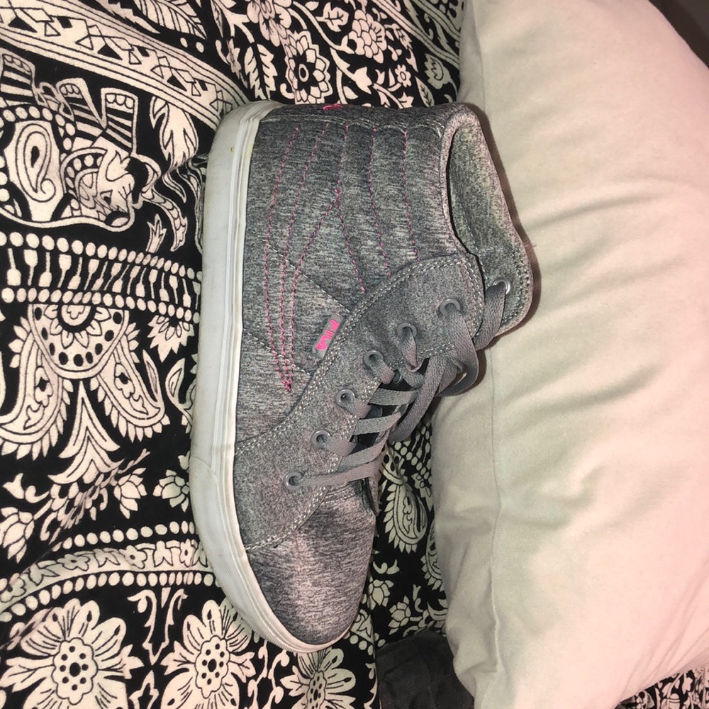 Lightly worn lace up high tops